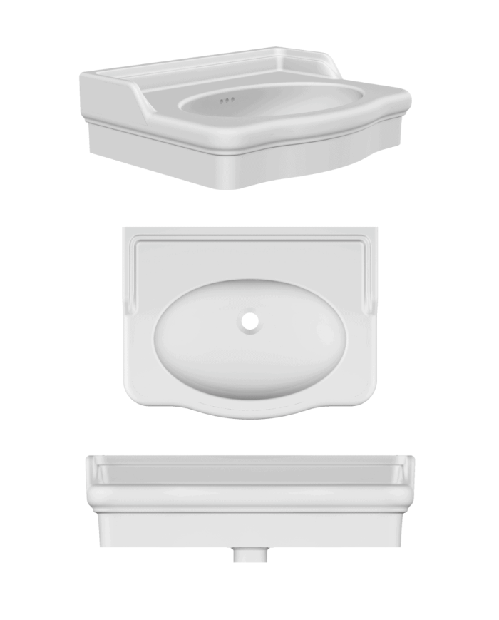 Lavabo Castellana 70x53 cm - Scarabeo