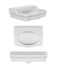 Lavabo Castellana 70x53 cm - Scarabeo