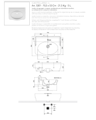 Lavabo Castellana 70x53 cm - Scarabeo