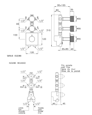 Mitigeur thermostatique 2 sorties Sirius - Stella