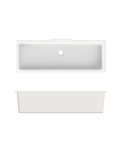 Vasque à encastrer 87x30,5cm Miky - Scarabeo