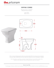 WC à poser sortie verticale 36x54cm Civitas - The.artceram