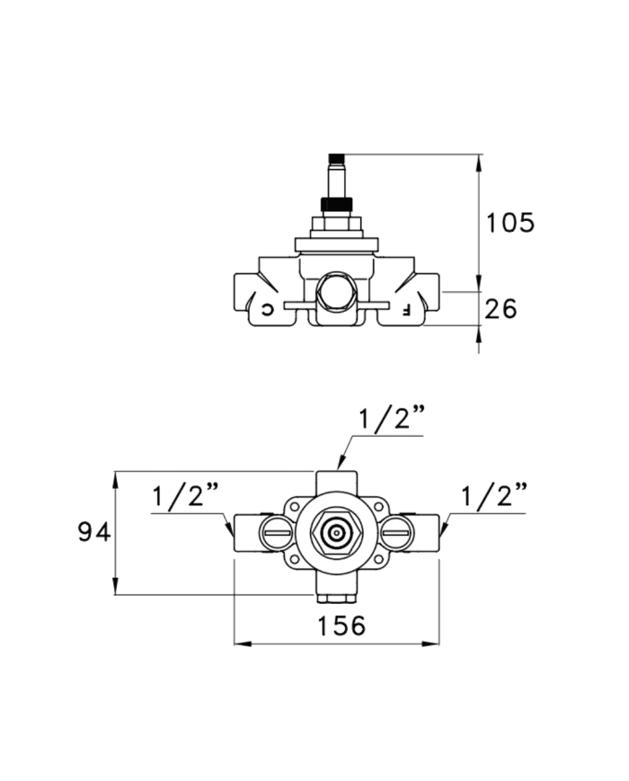 Mitigeur thermostatique Timeaster - Stella