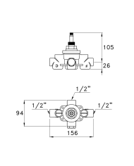 Mitigeur thermostatique Timeaster - Stella