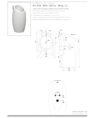 Lavabo au sol Ø54 Planet – Scarabeo