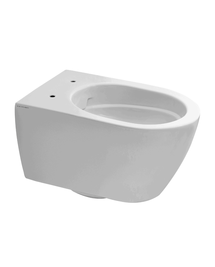WC suspendu Moon Clean Flush en céramique – Scarabeo