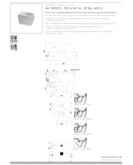 WC au sol Moon Clean Flush en céramique – Scarabeo