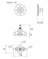 Mitigeur thermostatique Firenze - Stella