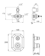 Mitigeur thermostatique et robinet Firenze - Stella