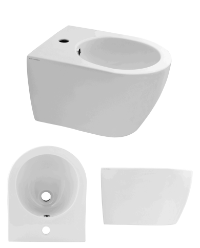 Bidet suspendu Moon Clean Flush 45x35 – Scarabeo