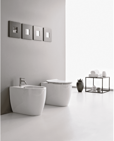 Bidet au sol Moon Clean Flush 50.5x36 – Scarabeo