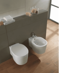WC suspendu 53.5x36cm Bucket Clean Flush – Scarabeo