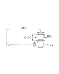 Vidage orientable 1"1/4 - Stella