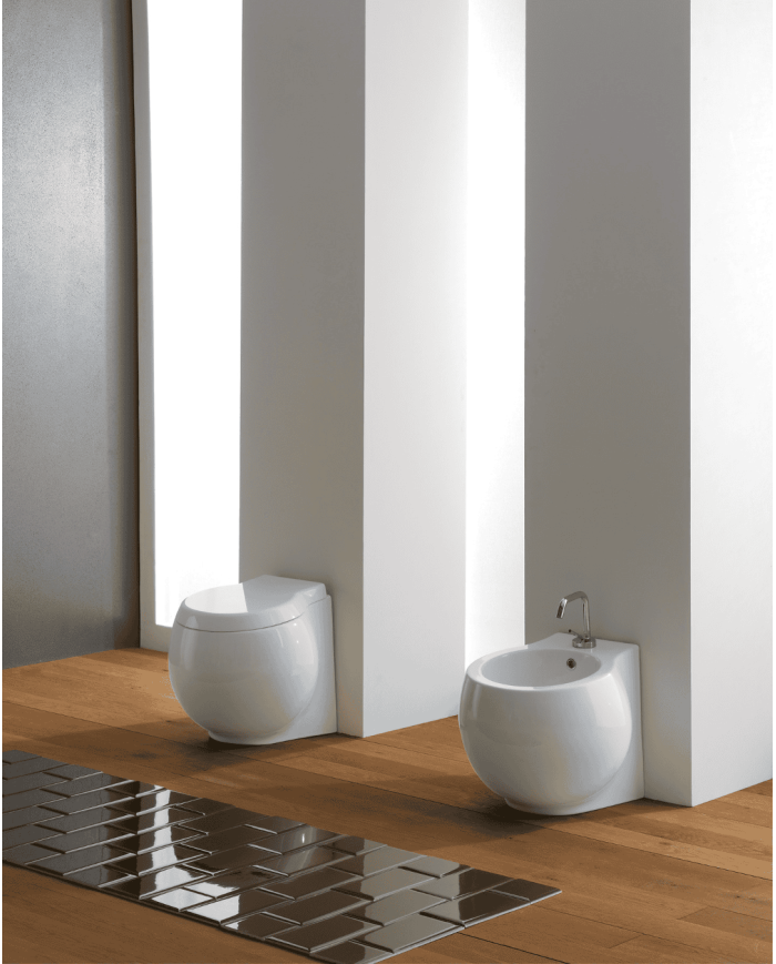 WC au sol Planet clean flush 50x45 – Scarabeo