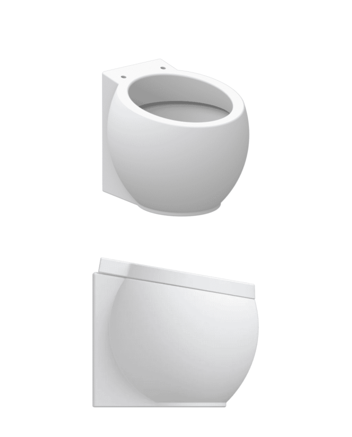 WC au sol Planet clean flush 50x45 – Scarabeo