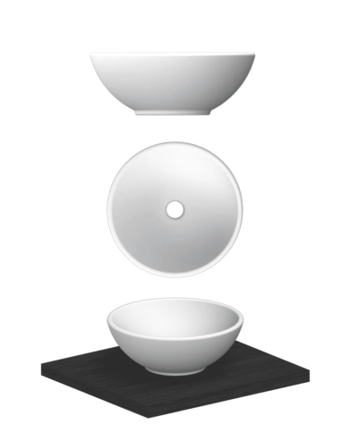 Vasque à poser Ø39.5cm Sfera Thin-line - Scarabeo