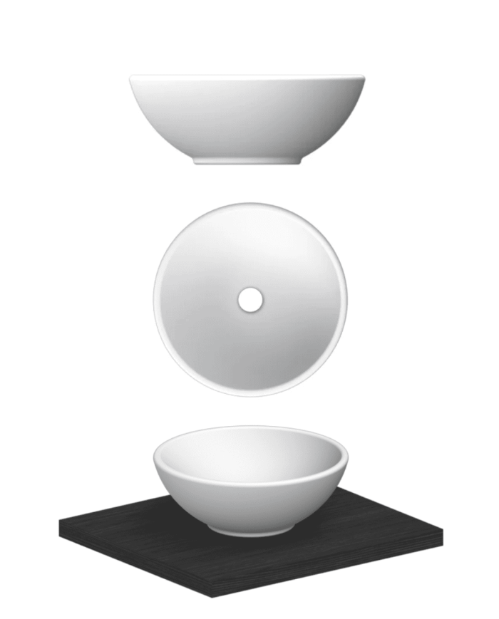 Vasque à poser Ø39.5cm Sfera Thin-line - Scarabeo