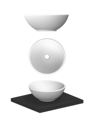 Vasque à poser Ø39.5cm Sfera Thin-line - Scarabeo