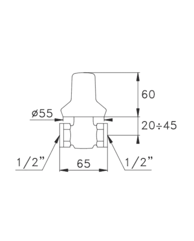 Robinet de réglage 1/2" - Stella