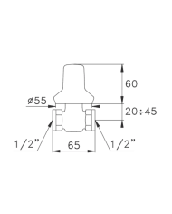 Robinet de réglage 1/1" - Stella