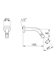 Bec orientable mural pour lavabo - Stella