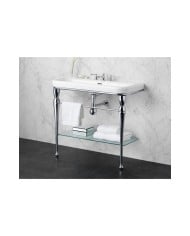 Lavabo pieds tablette verre Candella 100 Victoria + Albert