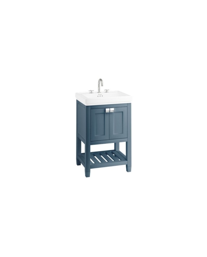 Meuble bleu 58 cm à poser Riviera Burlington Meuble bleu 58 cm à poser Riviera Burlington