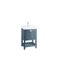 Meuble bleu 58 cm à poser Riviera Burlington Meuble bleu 58 cm à poser Riviera Burlington