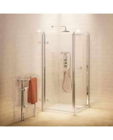 Porte douche pivotante et panneau latéral Burlington