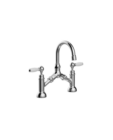Mélangeur à entraxe variable avec bec orientable Italica Leve 3215 - Stella
