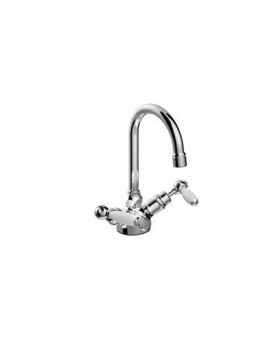 Mélangeur lavabo monotrou + vidage Italica Leve 3217 - Stella