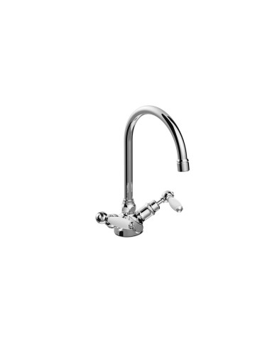 Mélangeur lavabo monotrou bec prolongé - Italica Leve Stella Mélangeur lavabo monotrou bec prolongé - Italica Leve Stella