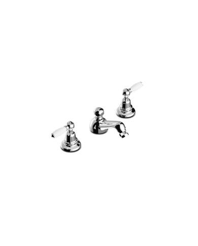 Mélangeur bidet 3 trous bec orientable Italica Leve Stella