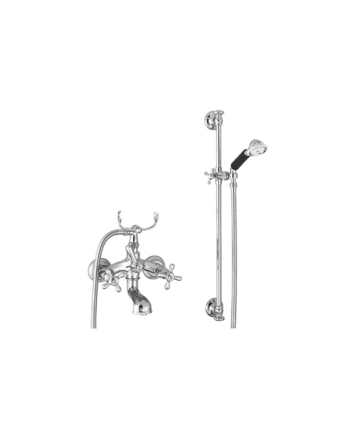 Mélangeur bain douche mural apparent - Roma Stella