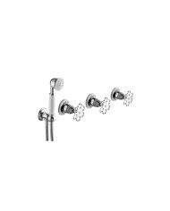 Set de douche avec inverseur à encastrer Tubs