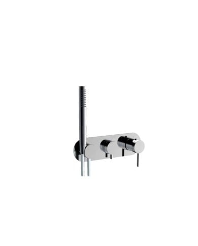 Mitigeur thermostatique plaque ronde à encastrer Link Mitigeur thermostatique plaque ronde à encastrer Link