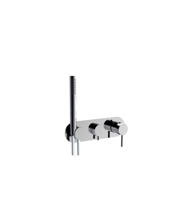 Mitigeur thermostatique plaque ronde à encastrer Link