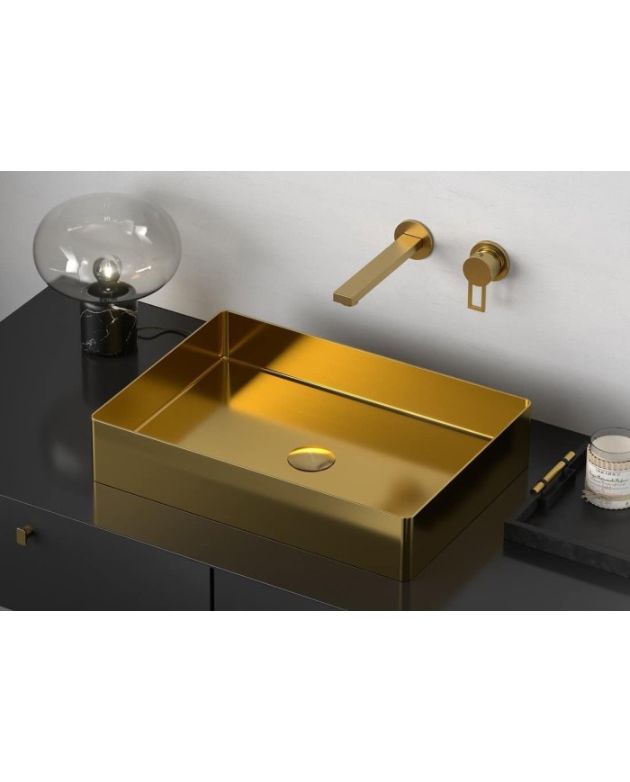 Lavabo acier inoxydable doré Lavabo acier inoxydable doré