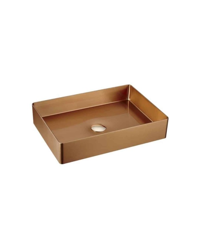 Lavabo acier inoxydable or rose mat Lavabo acier inoxydable or rose mat