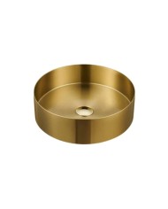 Lavabo rond doré acier inoxydable Lavabo rond doré acier inoxydable