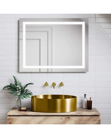 Lavabo rond doré acier inoxydable