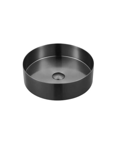Lavabo rond gun métal acier inoxydable Lavabo rond gun métal acier inoxydable