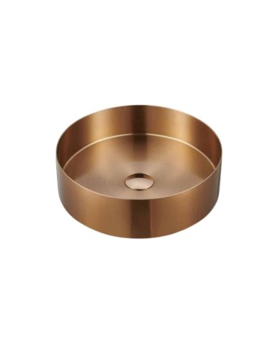 Lavabo rond or rose mat...