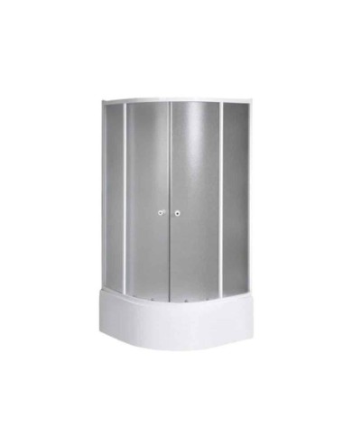 Receveur douche quart cercle 80x80x28cm Polysan