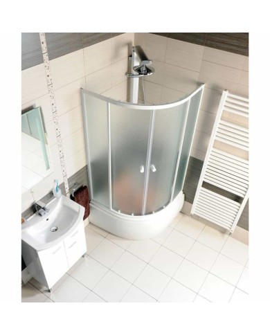 Receveur douche quart cercle 80x80x28cm Polysan