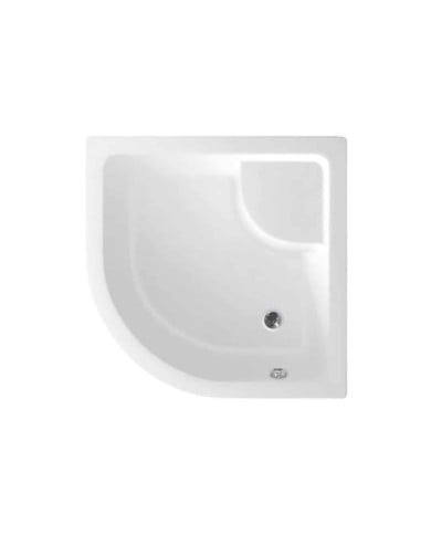 Receveur douche quart cercle 80x80x28cm Polysan