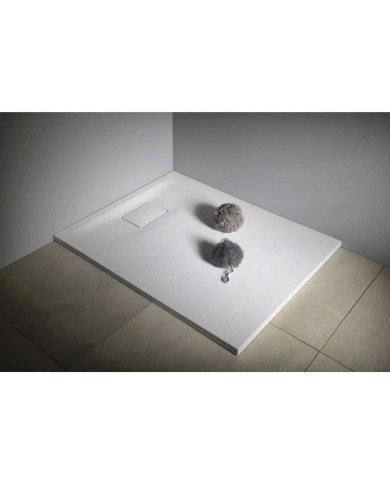 Receveur douche rectangle marbre Polysan 100x80x2,9cm