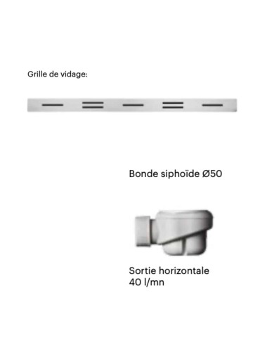 Receveur douche CANTO LATERAL Doccia