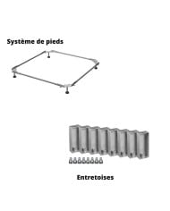 Receveur douche profondeur 15cm de 100-120cm Bette