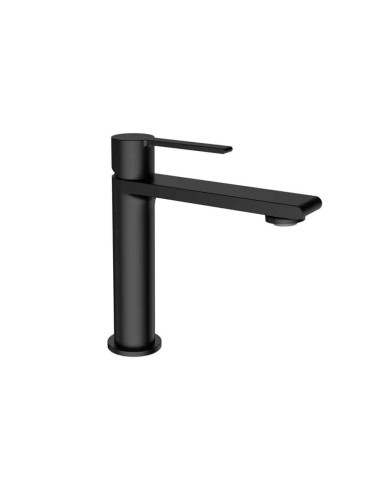 Mitigeur lavabo Figaro Odesign en finition noire mat, design élégant et épuré, marque O' design.